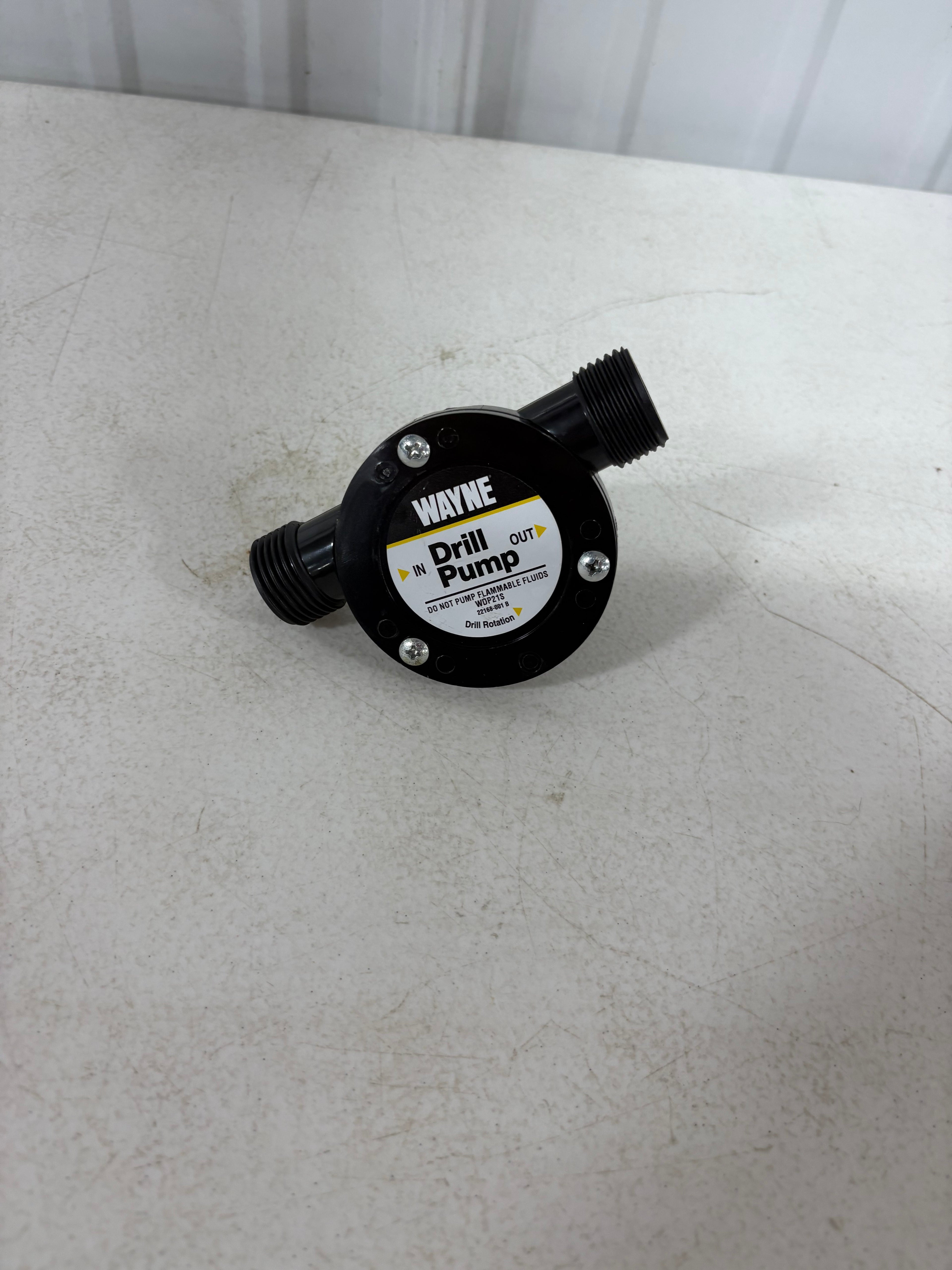 Wayne WDP21S Light Duty Drill Pump with Suction & Discharge, 3/4"