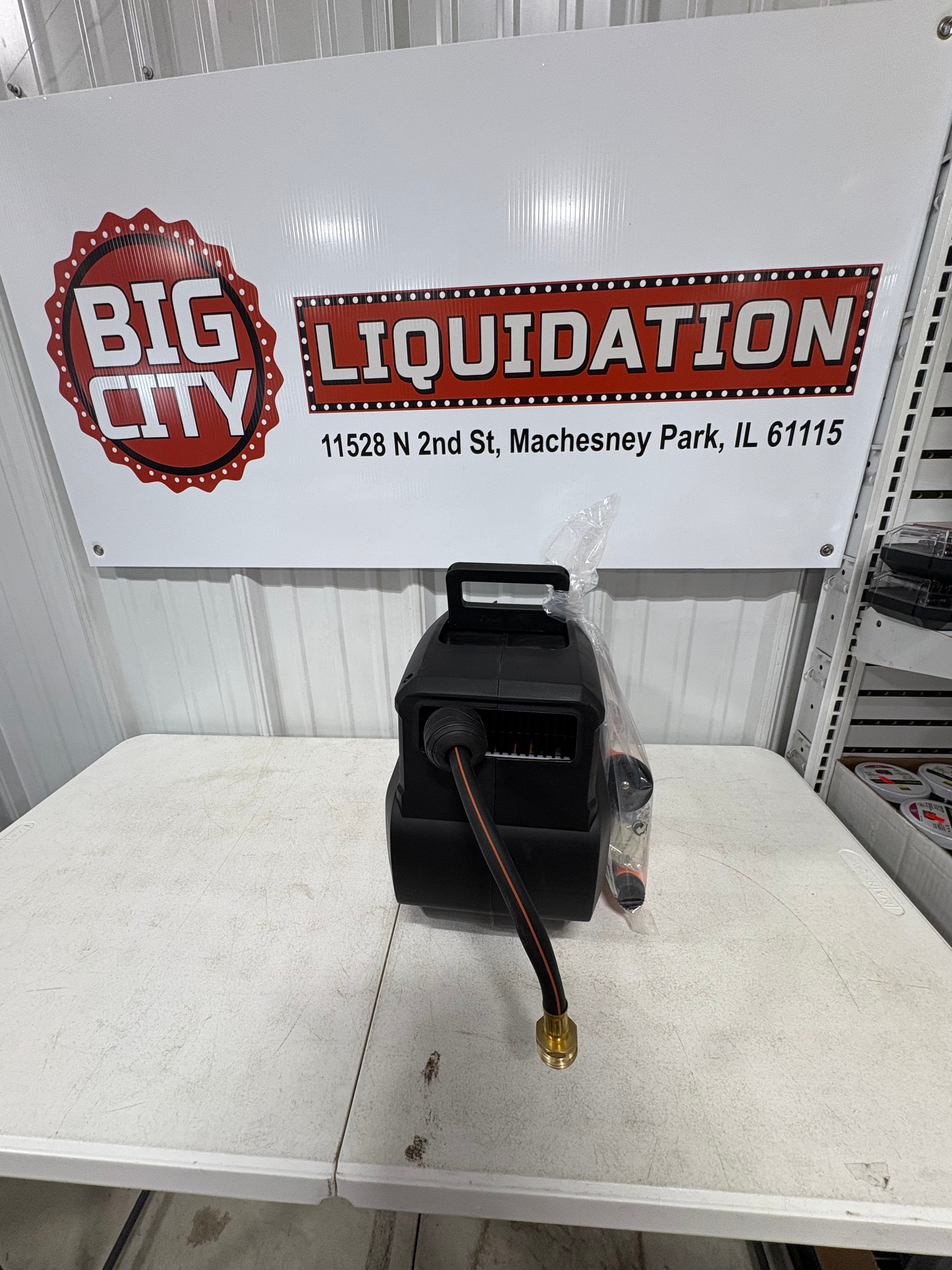 Brand new Ayleid Retractable Garden Hose Reel,1/2 in x 65 ft Wall Mounted Hose Reel, with 9- Function Sprayer Nozzle