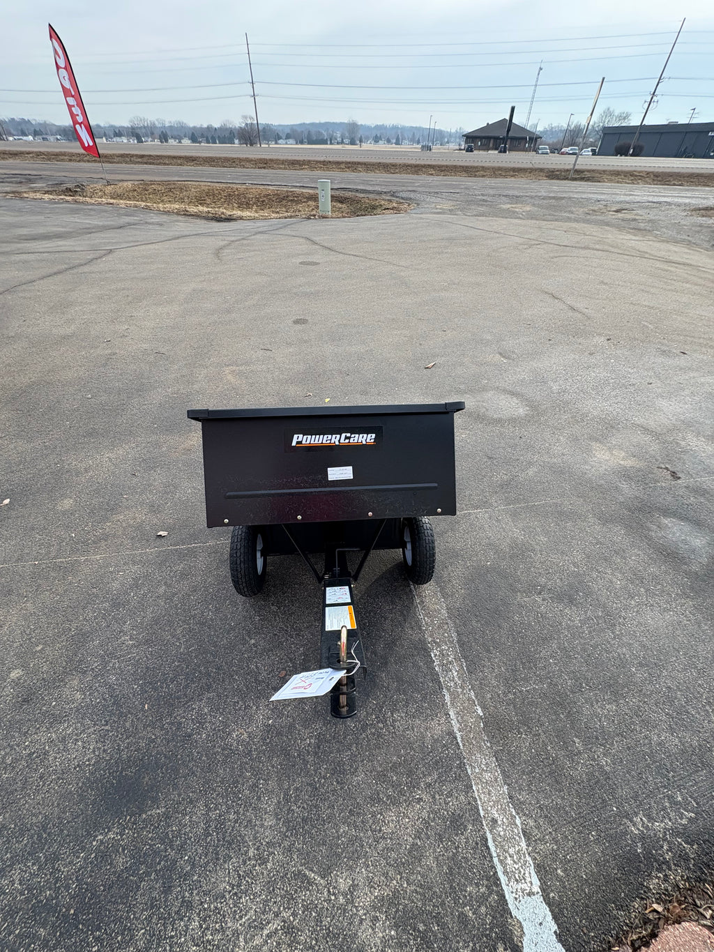 Brand new and Fully Assembled Powercare 10 cu. ft. Lawn Mower Dump Cart with Wheels