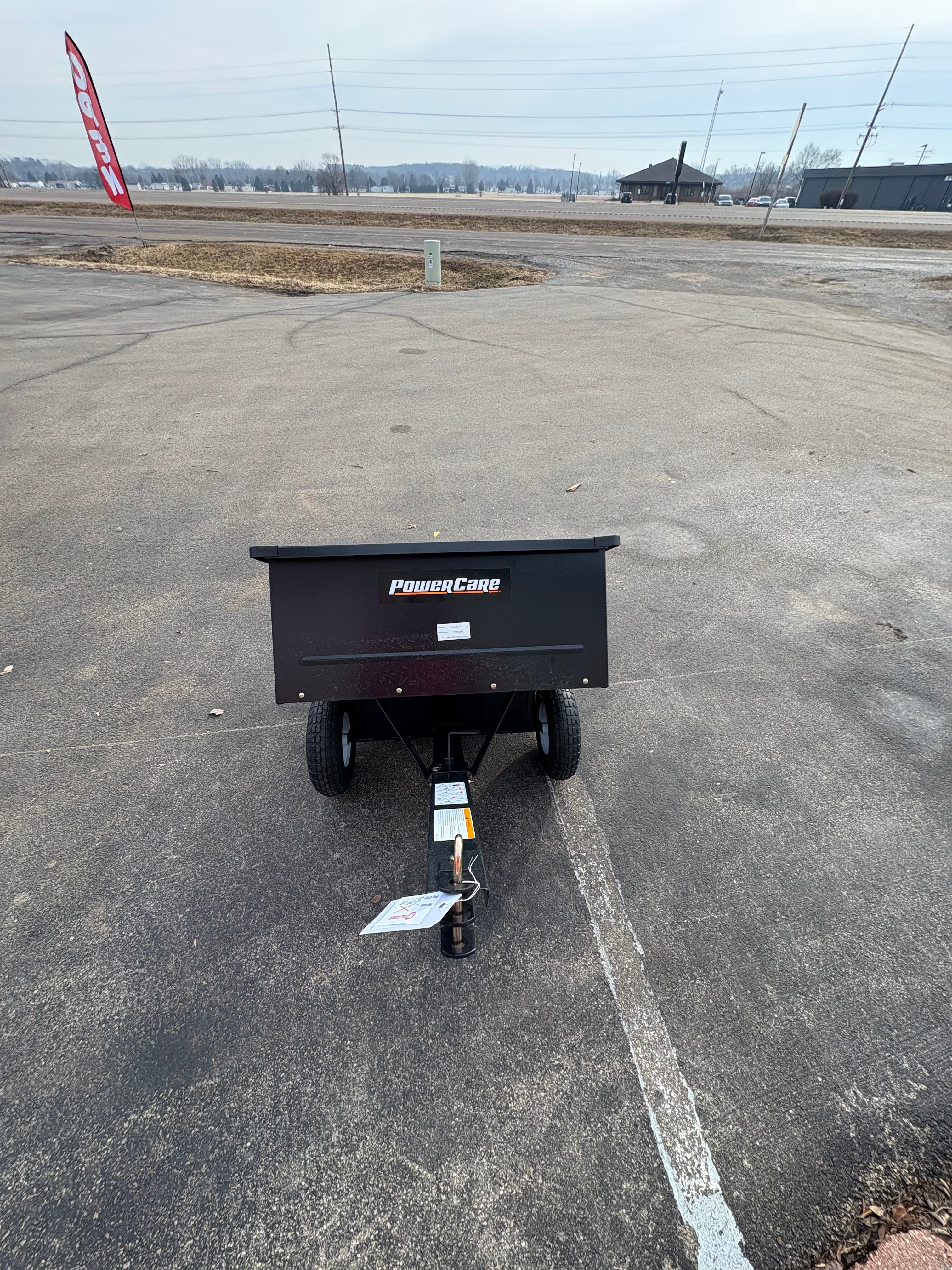 Brand new and Fully Assembled Powercare 10 cu. ft. Lawn Mower Dump Cart with Wheels