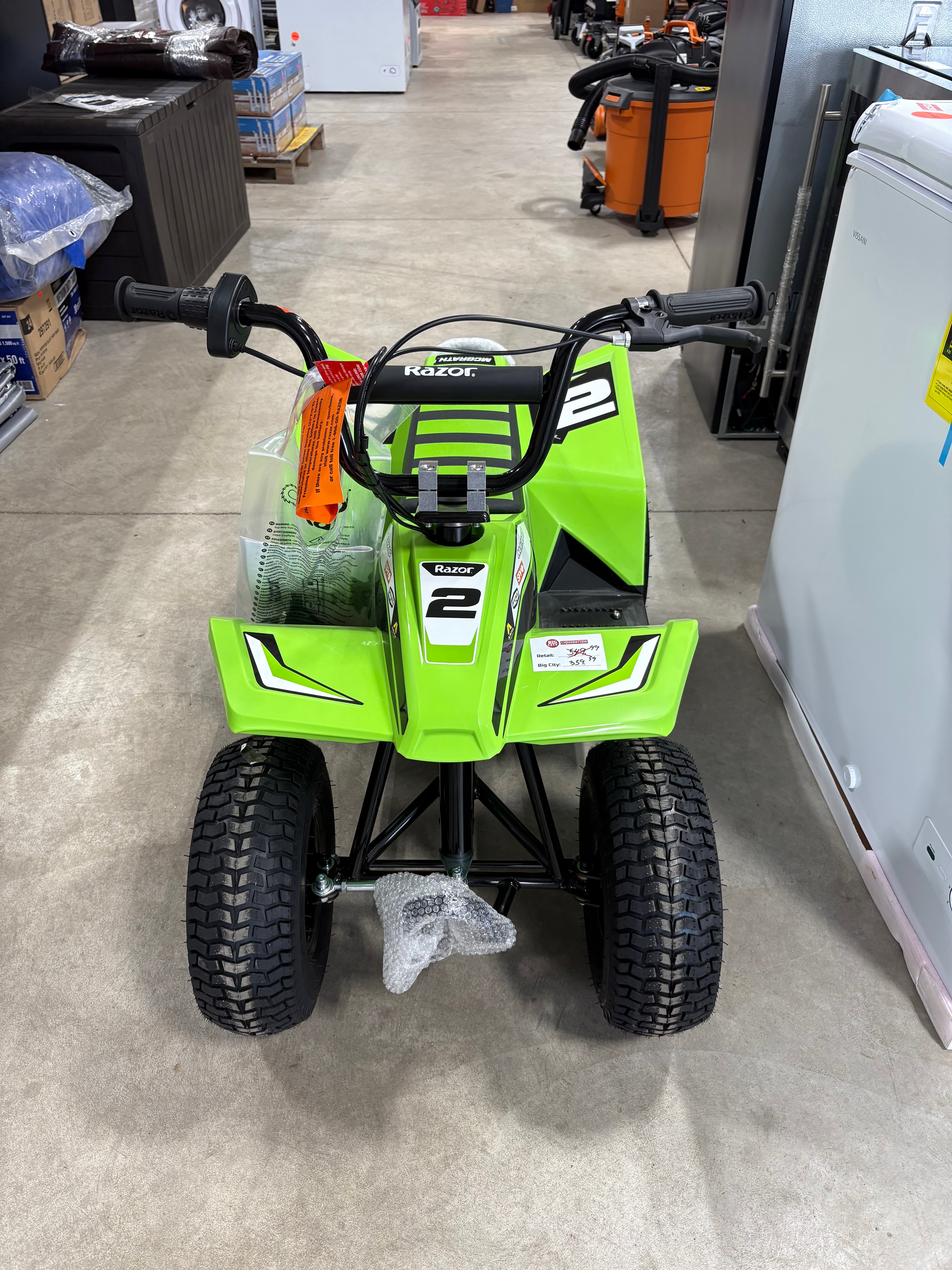 Brand new Razor 24V Dirt Quad SX McGrath Powered Ride-On - Green