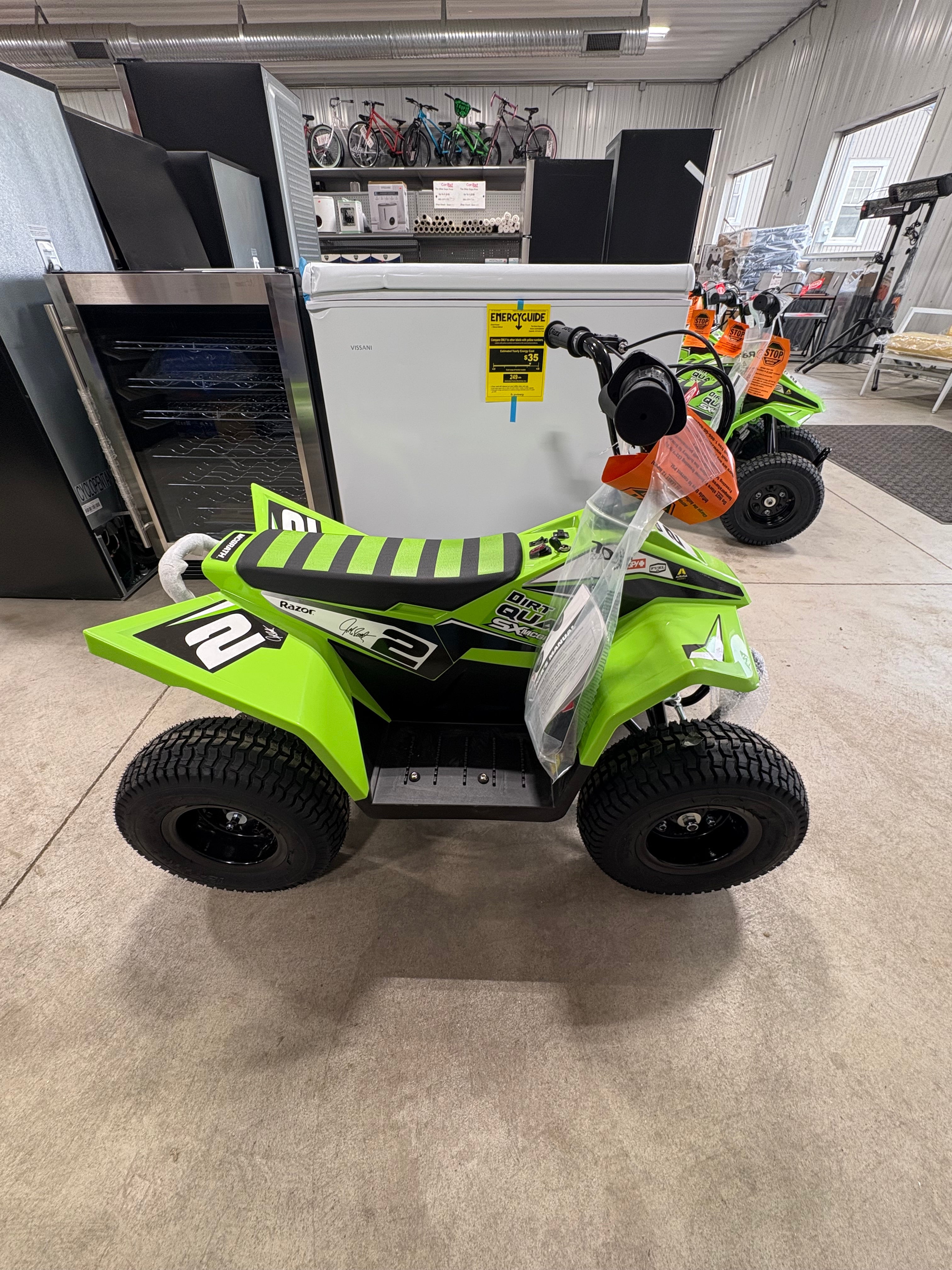 Brand new Razor 24V Dirt Quad SX McGrath Powered Ride-On - Green
