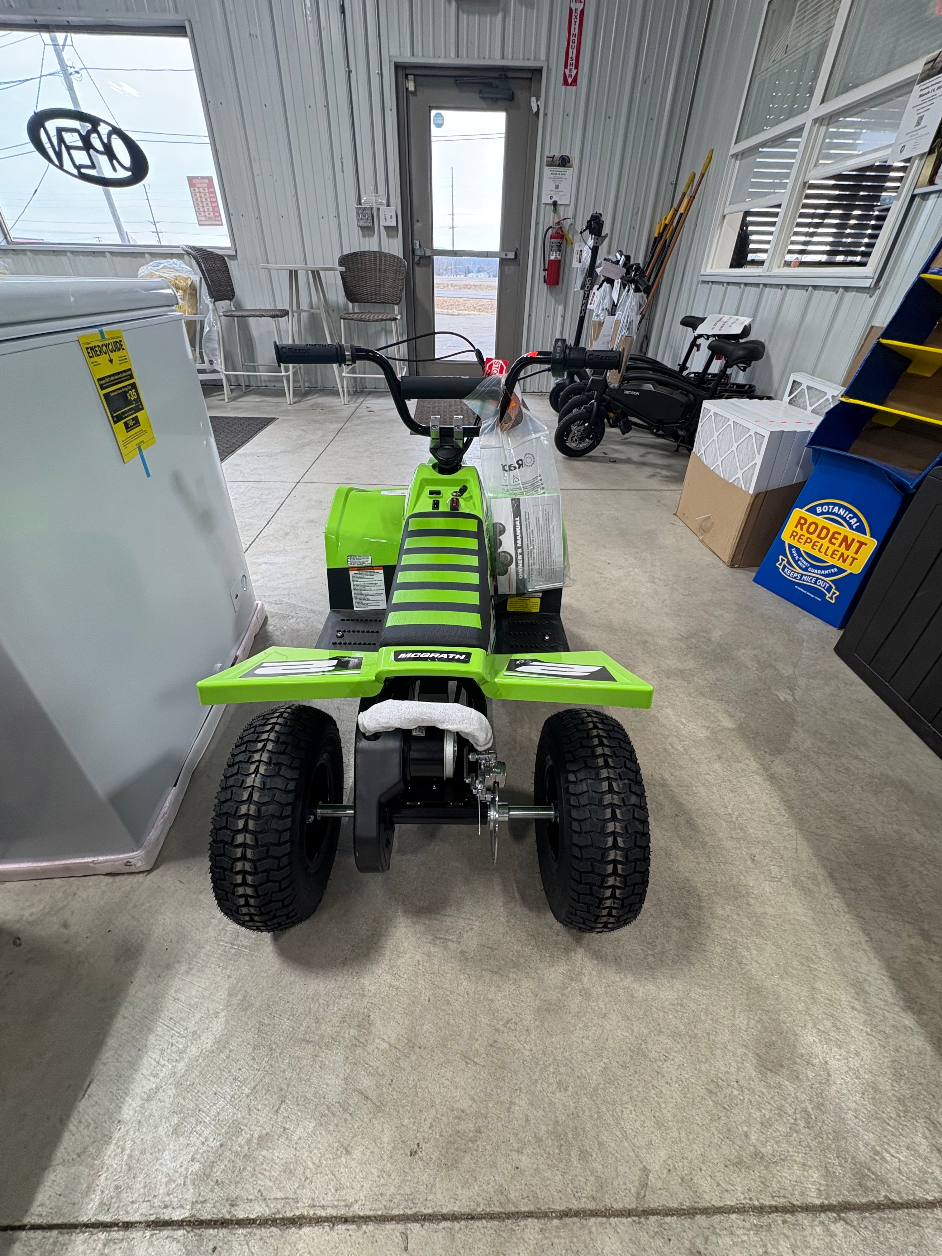 Brand new Razor 24V Dirt Quad SX McGrath Powered Ride-On - Green