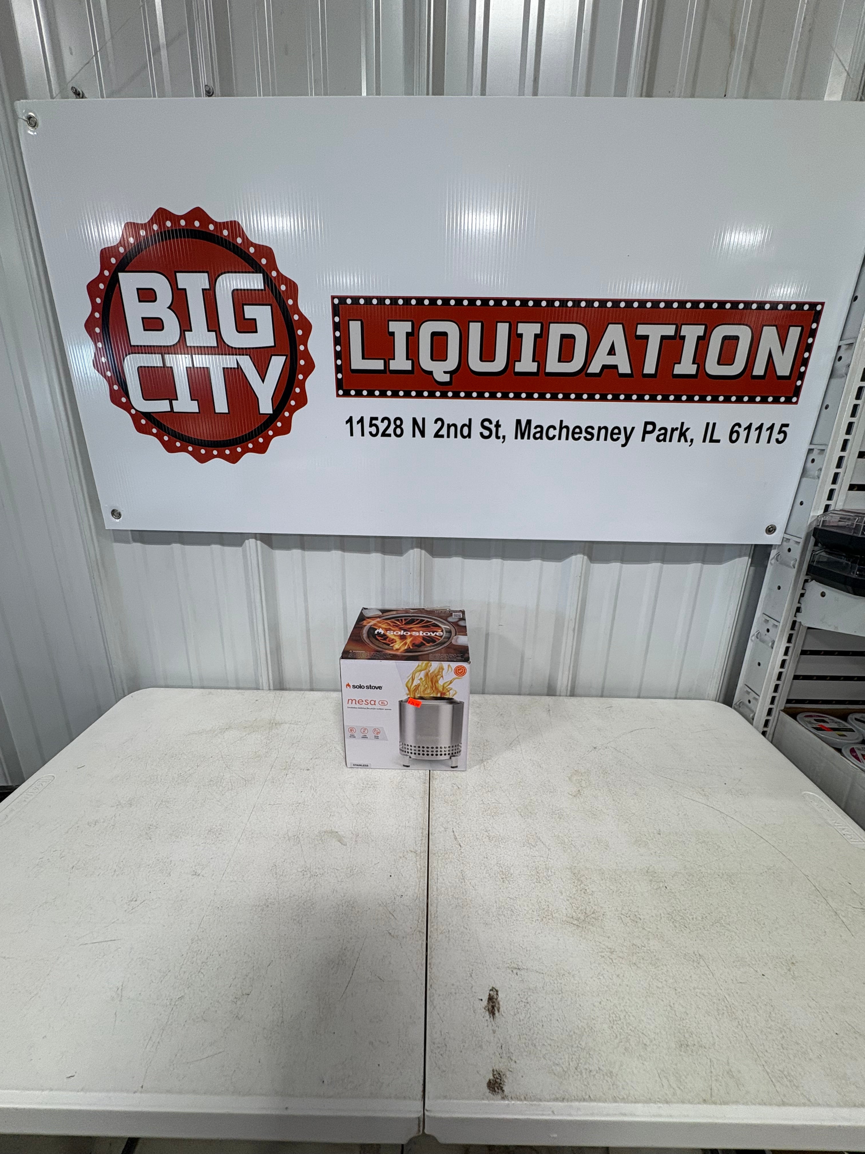 Brand new Solo Stove 9" Mesa XL Fire Pit - Stainless Steel Retail Price $119 Big City $74.99 Plus Sales Tax