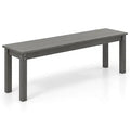 Brand new and Fully assembled HONEY JOY Outdoor Bench 2-3 Person HDPE, 55 in-Gray