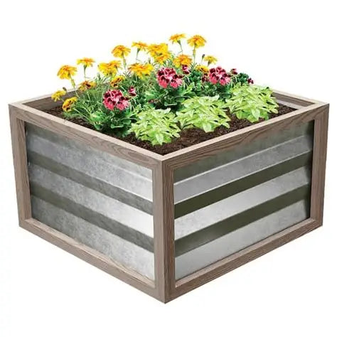 Brand new Cinch Smart Garden 24 in. x 24 in. x 12 in. Tan Composite with Galvanized Steel Raised Garden Bed