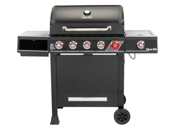 Brand new in the box Dyna-Glo 4-Burner Propane Gas Grill in Matte Black with TriVantage Multifunctional Cooking System