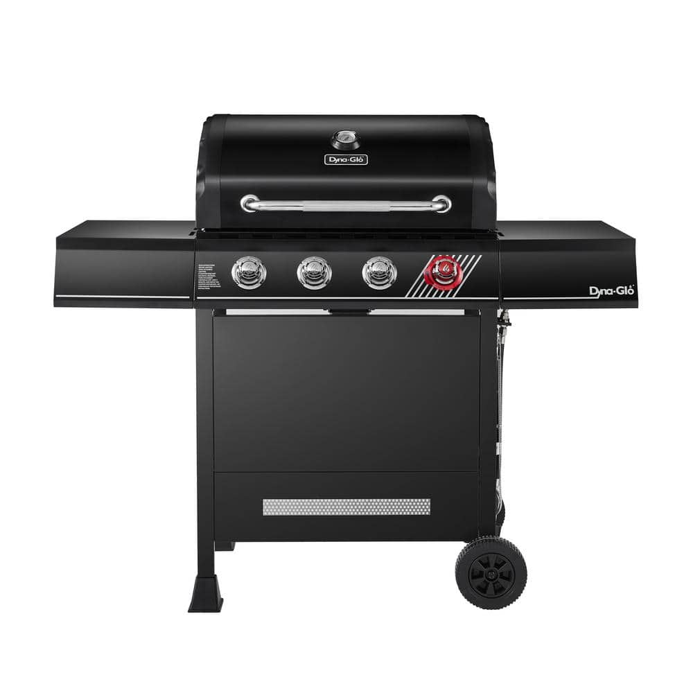 Brand new in the box Dyna-Glo 4-Burner Propane Gas Grill in Matte Black with TriVantage Multifunctional Cooking System